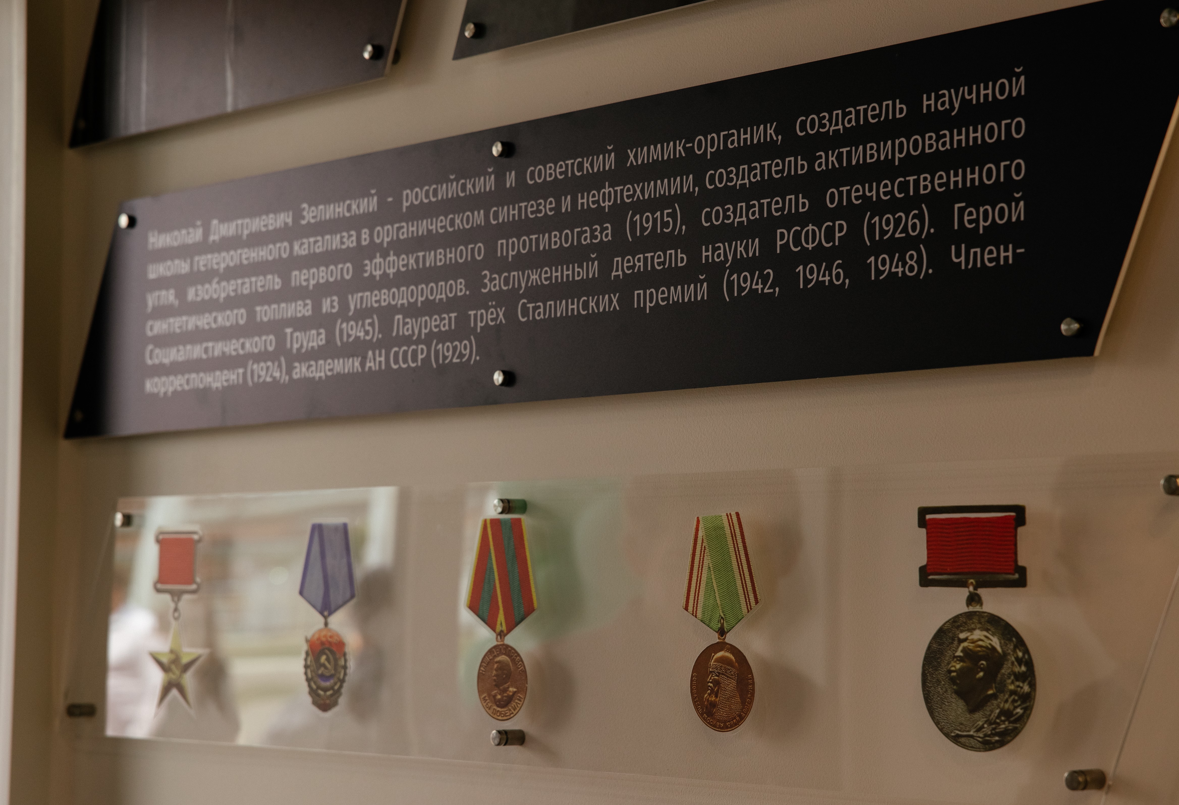награды Н.Д. Зелинского
